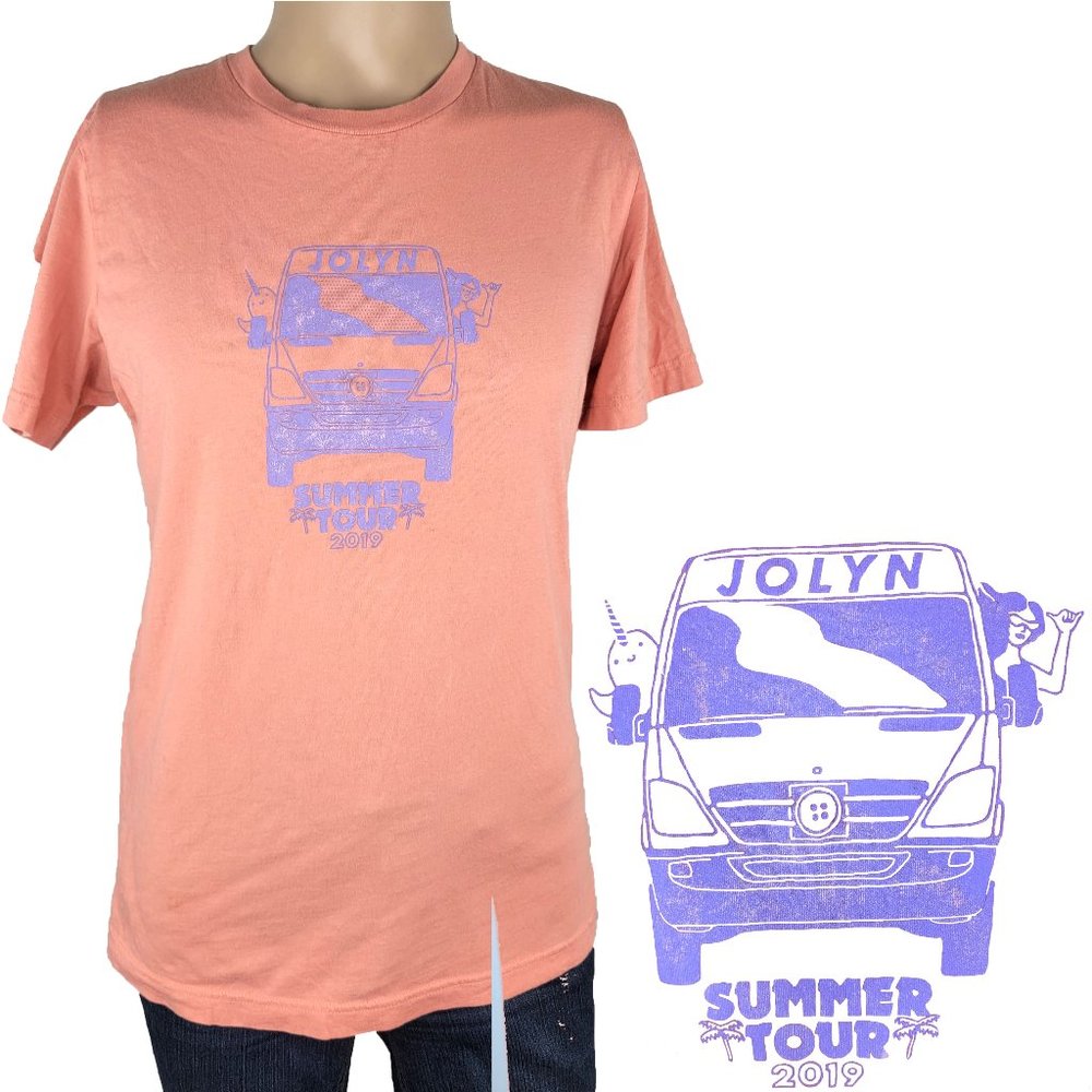 4/$20 JOLYN Summer Tour Narwhal Van T Shirt Sz M - Picture 1 of 5